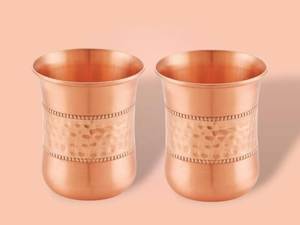 Modern Rustic Copper Glass Perfect For Farmhouse Rustic Bohemian And Industrial Interiors - Product Image 3