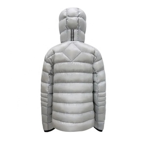 Chaqueta Acolchada Ligera con Capucha y Bordado para Hombre, Chaqueta de Invierno con Cierre, Resistente al Viento, Forro Polar para Exteriores - Product Image 2