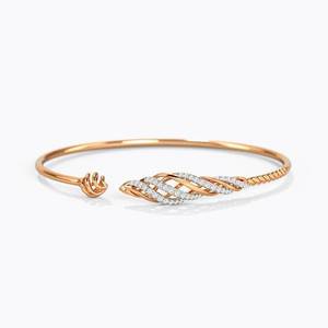 กำไลข้อมือทองคำแท้ 14K ประดับเพชรทรงบาแกตต์ สำหรับผู้หญิง สวมใส่ได้ทุกวัน เพชรธรรมชาติรับรองโดย GIA - Product Image 3