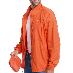 Veste coupe-vent légère et pliable pour homme, imperméable, zippée, à capuche, pour activités de plein air, respirante, vêtement de voyage. - Product Image 3