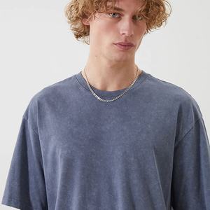 เสื้อยืด100% โอเวอร์ไซส์ผ้ากรดสำหรับผู้ชายเสื้อยืดลำลองทรงหลวมใส่ได้ทุกวันเสื้อยืดแฟชั่นสำหรับผู้ชาย - Product Image 4