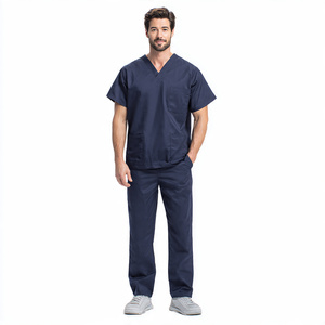 Custom Color Knitted Hospital <b>Scrub</b> Suits <b>Scrub</b> Sets - Product Image 6