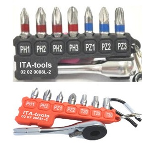 (1/4"H) x 8 pièces, jeu de 65 mmL de embouts à anneaux colorés avec porte-clés - Product Image 2