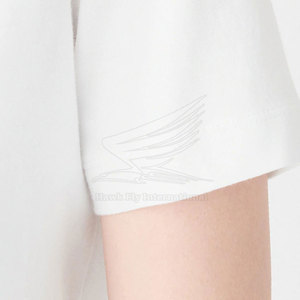 T-shirt décontracté d'été pour femme, en toile légère à manches courtes, couleur personnalisable, 100 % coton respirant – Meilleure vente - Product Image 5