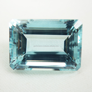 พลอยอะความารีนธรรมชาติทรงเหลี่ยมเจียระไน ซานตา มาเรีย คุณภาพเยี่ยมจากอินเดีย ราคาดีที่สุด หินสีฟ้าธรรมชาติ - Product Image 3