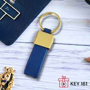 Porte-clés de luxe en métal et cuir noir, durable, avec logo personnalisé, pour hommes et femmes, universel, pour voiture, promotionnel - Product Image 6