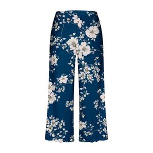 Pantalon ample taille haute pour femme, imprimé floral, respirant, coupe décontractée, taille élastique, style élégant, printemps-été, tenue décontractée, pyjama - Product Image 6