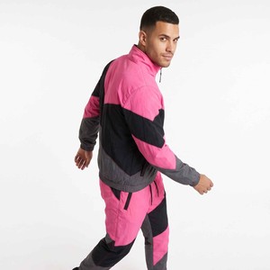 Unisex Custom Hot Sales Custom Button-up Men's Zip-up Polyester Nylon <b>Jacket</b> and Shorts Windbreaker Set - Product Image 2