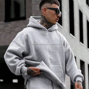 Sudadera con capucha de felpa francesa bordada personalizada para hombre, ropa de calle de invierno, Jersey de algodón pesado, hombro caído, fabricante directo - Product Image 5