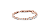 Pulsera de Diamantes Cultivados en Laboratorio de 3mm de Alta Demanda, Oro Blanco de 14k, Certificación IGI, Lujo para Compromiso, Boda, Regalo Femenino 47