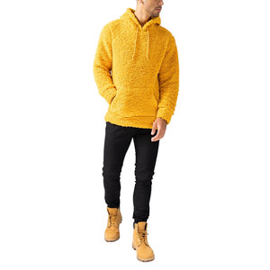 OEM <b>Men's</b> Winter Plain Color Oversized Custom Breathable <b>Sherpa</b> Hoodies / New Customized Made Design <b>Men</b> <b>Sherpa</b> <b>Fleece</b> Hoodies - Product Image 1