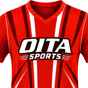 Camiseta de Rugby Roja Brillante de Manga Corta con Cuello en V, Uniforme de Equipo Transpirable y Ligero, Ropa Deportiva Personalizada para Entrenamiento - Product Image 3