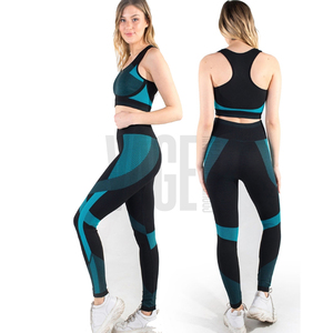 OEM ODM Women Yoga Workout <b>Set</b> 2 Piece High Waist Leggings Sports Bra Seamless Stretch <b>Gym</b> Fitness Running Training Activewear - Product Image 6