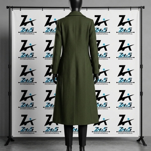Abrigo Largo de Lana Personalizado de Alta Calidad, Abrigo de Invierno de Lana Mezclada, Ropa de Abrigo Informal y Formal de Moda para Mujer - Product Image 2