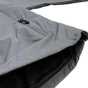 Windbreaker 3Pcs Short Set Custom Men's Polyester Windbreaker Jacket and Shorts Tracksuit Set Full Zip-Up Nylon Windbreaker <b>Suit</b> - Product Image 3