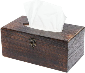 Caja de pañuelos de madera de nuevo diseño, personalizable, para sala de estar u hotel - Product Image 5