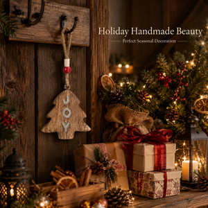 Adorno Navideño Moderno de Madera Hecho a Máquina con Diseño de Ciervo y Cuentas, 1 Color, Alta Calidad, Decoración Festiva para el Hogar - Product Image 4