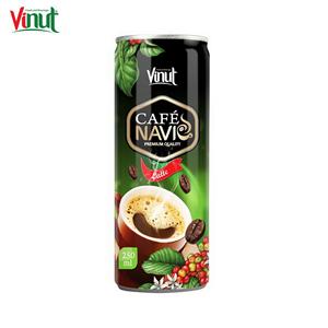 Boîte de 250 ml (en conserve) de café au lait, personnalisation graphique, OEM, ODM, fabricant de boissons en marque privée - Product Image 1