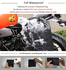 กระเป๋าใส่หมวกกันน็อค TPU สำหรับเบาะหลังกันน้ำสำหรับมอเตอร์ไซค์กระเป๋าทรงอานรถมอเตอร์ไซด์ - Product Image 4