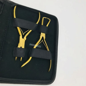 Kit de pinces à extensions de cheveux en acier inoxydable plaqué or de qualité chirurgicale, professionnel, best-seller, écologique - Product Image 4