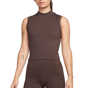 Conjunto de Yoga sin Costuras de Cintura Alta, Color Sólido, Top Corto con Cuello Alto, Leggings Largos sin Mangas, Ropa Deportiva de Dos Piezas - Product Image 2