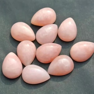 8mm 12mm naturel rose opale Flatback poire Cabochon pierres précieuses calibrées en vrac bonne qualité opales polies du fabricant - Product Image 1