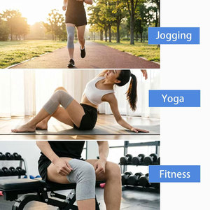 Rodilleras elásticas de compresión para hombres y mujeres, soporte para artritis, comodidad para correr y fitness - Product Image 4