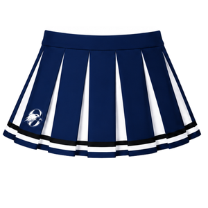 Ensemble d'uniformes de cheerleading bleu marine, haut sans manches à col en V, jupe plissée, pour équipe sportive, performance de danse, entraînement, compétition - Product Image 6