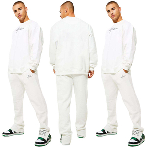 ฤดูใบไม้ผลิฤดูใบไม้ร่วงผู้ชายชุดวอร์มชุดแขนยาวมีฮู้ด+ กางเกงวิ่งจ๊อกกิ้ง 2 ชิ้นชุดออกกำลังกายชุดวิ่งชุดกีฬาเสื้อผ้าลำลอง - Product Image 2