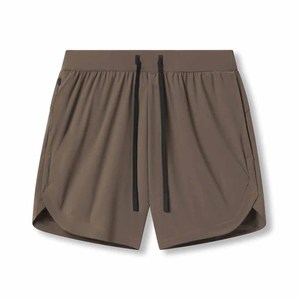 <b>Men's</b> Gym Athletic Training <b>Shorts</b> 100% Polyester Solid Color Mid Waist Knitted Breathable <b>Zip</b> <b>Pocket</b> Casual Dark - Product Image 5