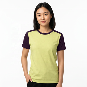 Men's <b>Raglan</b> <b>Sleeve</b> Color Blocked Knitted <b>T</b>-<b>Shirt</b> O-Neck Regular Fit Solid Casual Style Short <b>Sleeve</b> Top - Product Image 4