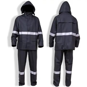 Combinaison de travail imperméable réfléchissante de haute qualité unisexe, 2 pièces, avec logo personnalisé - Product Image 5