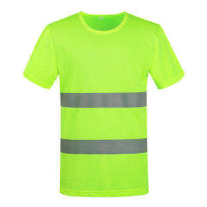 ชุดคลุมทำงานแบบสั้นแขนสั้นผ้าตาข่ายด้านหลังสำหรับฤดูร้อน ชุดป้องกันความปลอดภัยสำหรับงานก่อสร้าง ผลิตตามสั่งจากโรงงาน ผลิตจากโพลีเอสเตอร์ ป้องกันรังสียูวี - Product Image 2