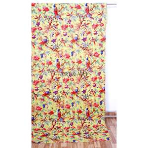 ผ้าคลุมเตียงควีนไซส์ลายปักนกแบบคันธาสุดหรู ผ้าปูที่นอนผ้าฝ้ายทำมือสั่งทำได้ ขายส่ง - Product Image 3