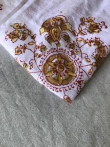 Tela de Algodón Estampada a Mano al por Mayor |   Textil Buta Floral Tradicional Indio - Product Image 4