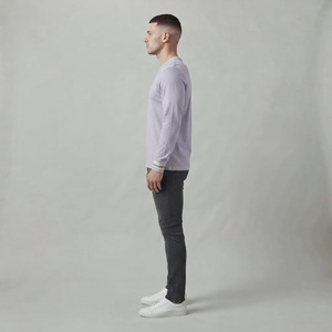 Camisetas de Hombre de Alta Calidad, 100% Poliéster, Tejido de Punto, Corte Regular, Manga Corta, Cuello Redondo, Teñido Frontal, Secado Rápido, 180g - Product Image 4
