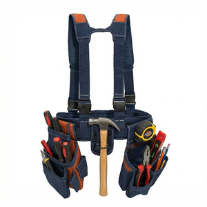 Ceinture à outils robuste avec plusieurs poches et sangles réglables pour la construction et la menuiserie 2026 - Product Image 1
