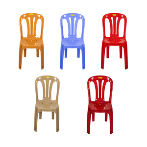 เก้าอี้มีพนักพิงพลาสติกขนาดใหญ่น้ำหนักเบาดีไซน์ทันสมัย3แถบเคลื่อนย้ายง่ายสำหรับในร่ม/กลางแจ้ง/สวน/สวน/สวนรับประทานอาหาร - Product Image 6