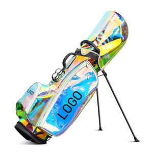 Bolsa de Golf Holográfica Exclusiva con Acabado Transparente Iridiscente y Soporte Automático Ligero para Jugadores Modernos - Product Image 3