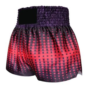 Pantalones Cortos de Boxeo para Mujer, Sublimados, Rojos con Estrellas Negras, de Secado Rápido, Poliéster, para Artes Marciales, Corte Regular para Adultos, la Mejor Calidad - Product Image 4