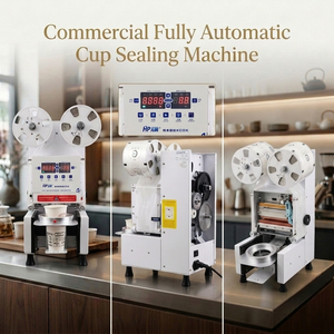 เครื่องซีลฝาแก้วอัตโนมัติ KEIFU HF-F95pro (สีดำ) สีดำด้าน สำหรับแก้วขนาด 90/95 มม. รุ่นใช้งานเชิงพาณิชย์ ปริมาณการผลิตสูง - Product Image 5