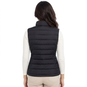 Chaleco Acolchado para Mujer, con Aislamiento, Cierre Frontal Completo, Bolsillos Laterales, Ajuste Cómodo, Tejido de Punto, Sin Mangas, Ligero - Product Image 3