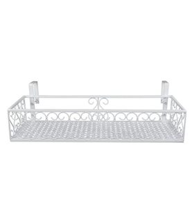 Rust Resistant Powder Coated Iron Hanging <b>Planter</b> Modern Square Design for Indoor Outdoor Balcony Use - Product Image 4