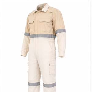 Nouvelle combinaison de travail 2026 à manches longues, couleur personnalisable, uniforme de travail uni pour hommes, combinaison de sécurité économique - Product Image 1