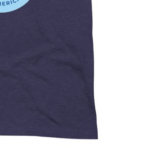 T-shirt unisexe bleu marine à motif, col rond, en coton doux, manches courtes, décontracté, mode quotidienne, streetwear - Product Image 6