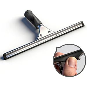 Spatola Professionale in Acciaio Inossidabile da 14 Pollici per Pulizia Vetri Doccia e Finestre, Manico Durevole con Funzione Anti-Impronta - Product Image 4