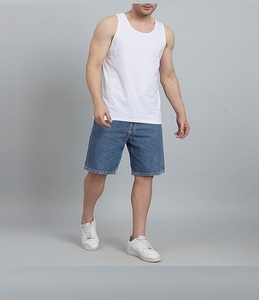 Summer Men's Sports Gym Ribbed Sleeveless Vest Men Thick Thread Tank Top - Product Image 5