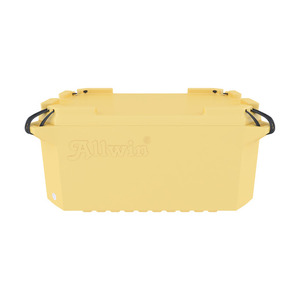 100L Food Grade Plastic Cooler Box Insulated Embossed Fish Tub Non Spill Seafood <b>Storage</b> <b>Crate</b> Custom Color - Product Image 3