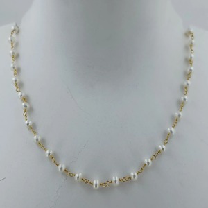 สร้อยคอมุกน้ำจืด เงินแท้ 925 เครื่องประดับทำมือ ของขวัญสำหรับเธอ - Product Image 3