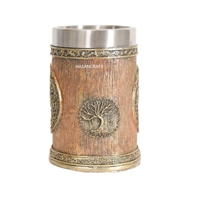 100% Leakage Proof Beer Mug Made of Wood And Steel With Handle <b>Tankard</b> Wooden Beer Mug Hot Selling Mug For Home Hotel Restaurant - Product Image 3